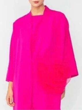 IC COLLECTION Hot Pink Trench Coat